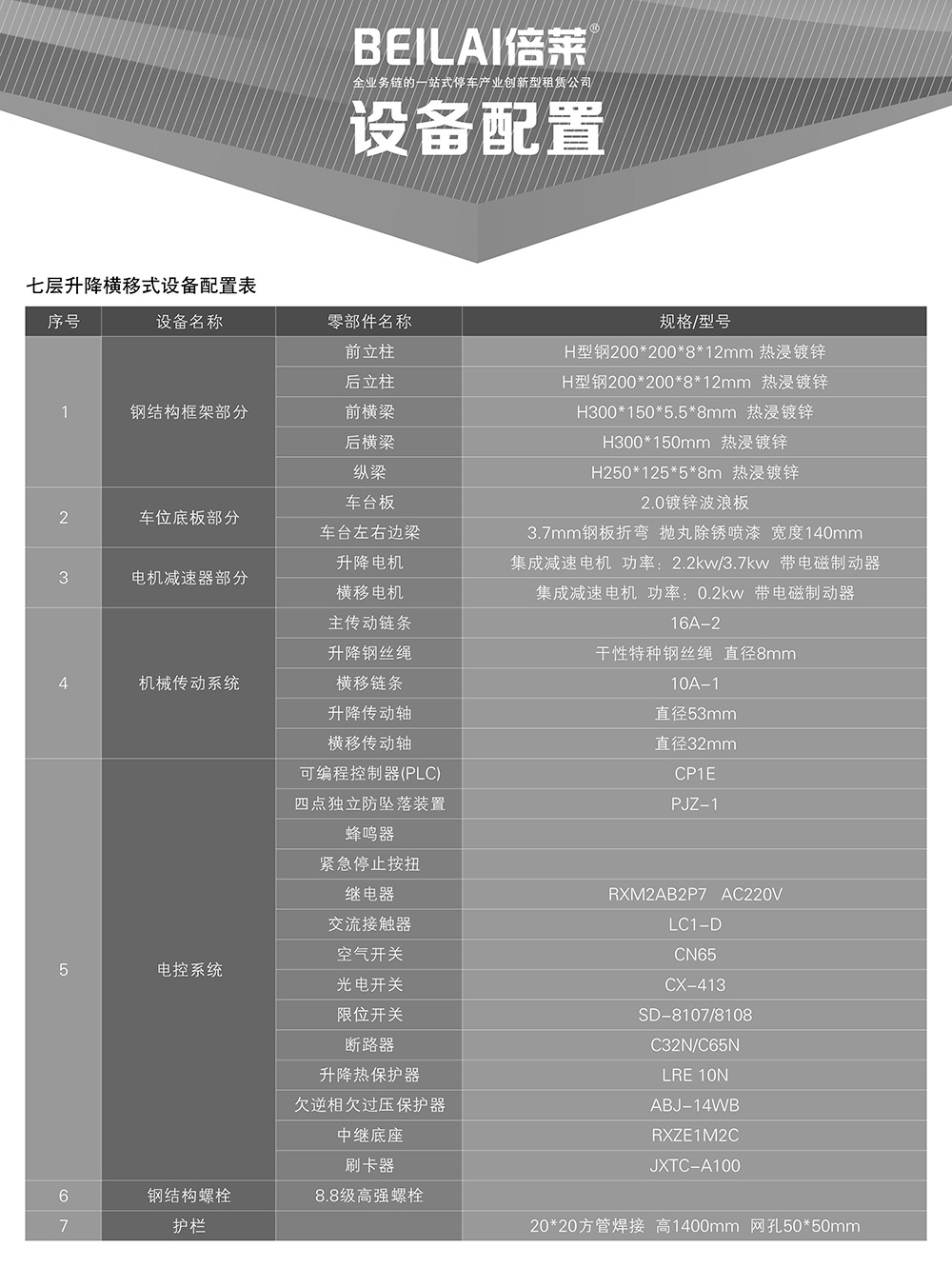 陕西西安PSH7七层升降横移立体车库设备配置.jpg